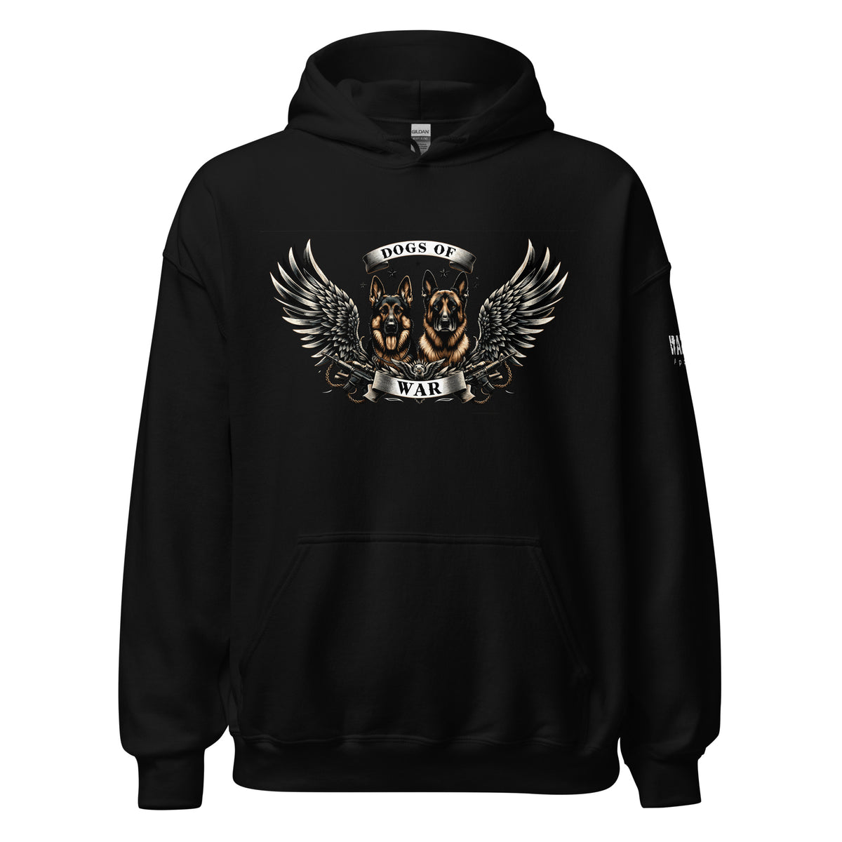 45.99 Dogs of War Unisex Hoodie WarTex Apparel Black-5XL