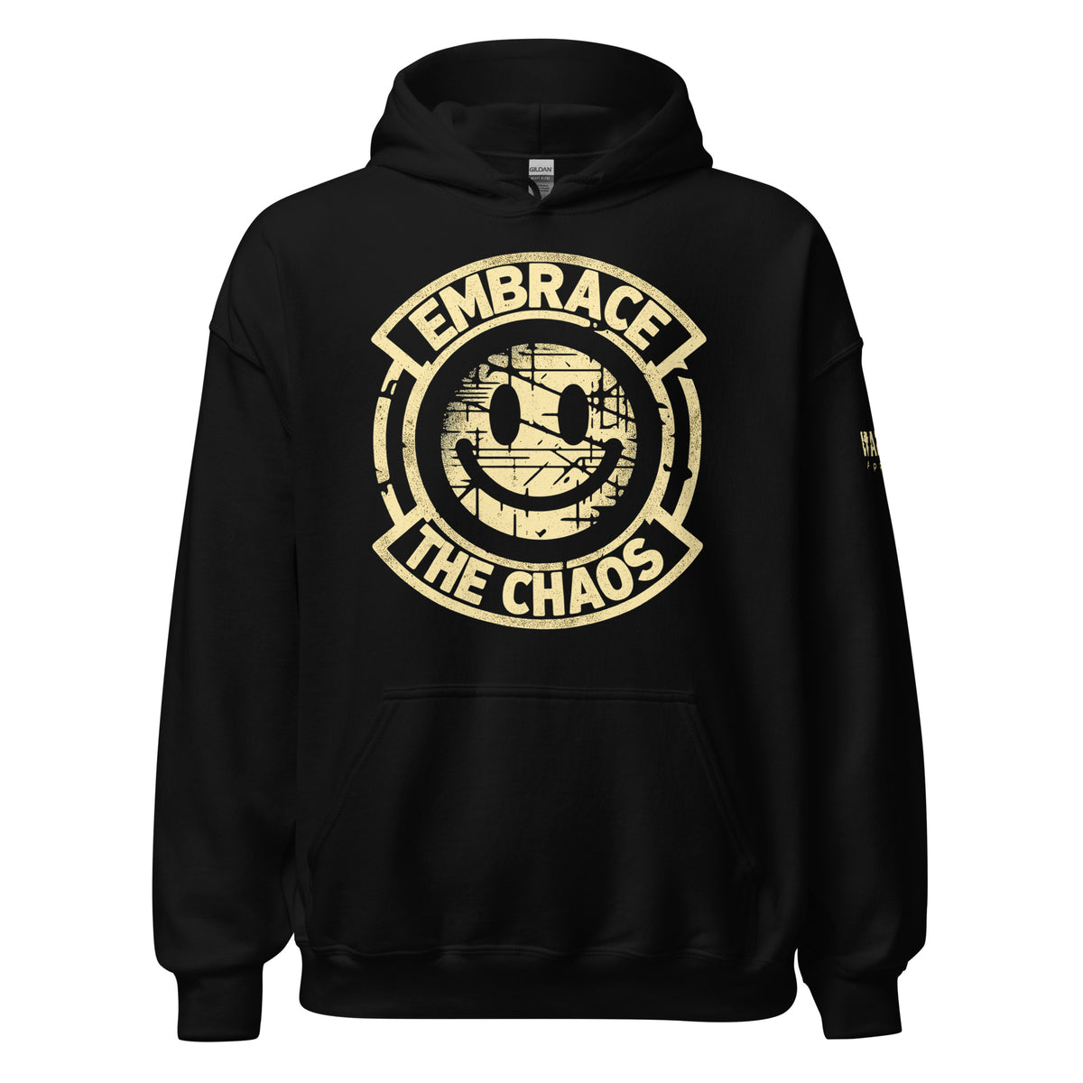 45.99 Embrace the Chaos Unisex Hoodie WarTex Apparel Black-5XL