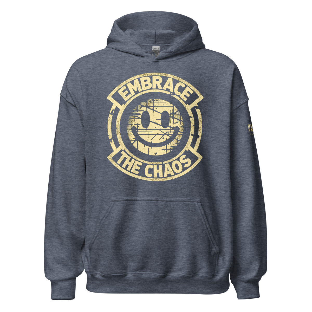 42.99 Embrace the Chaos Unisex Hoodie WarTex Apparel Heather-Sport-Dark-Navy-3XL