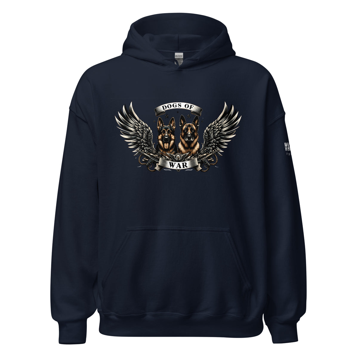 45.99 Dogs of War Unisex Hoodie WarTex Apparel Navy-5XL