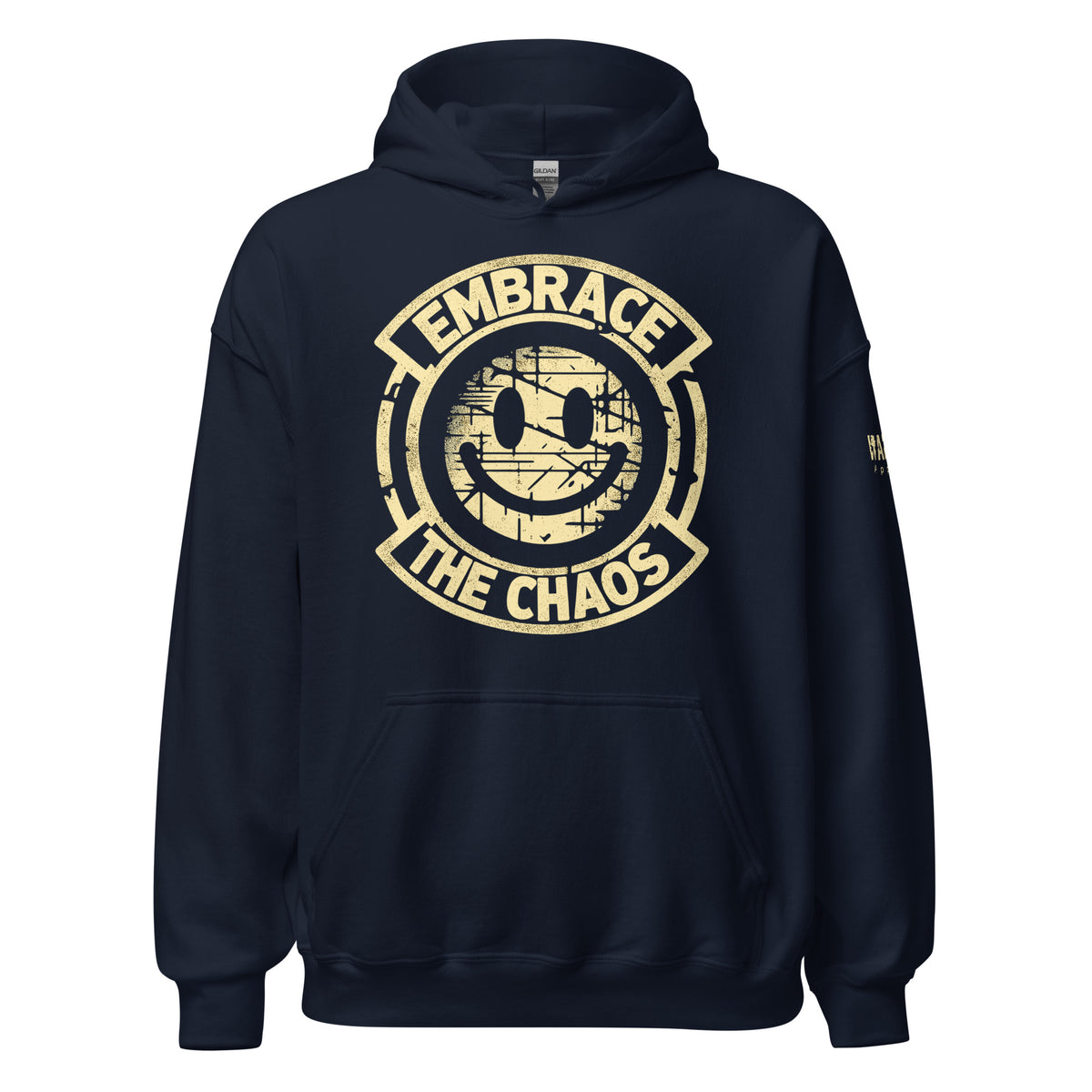 45.99 Embrace the Chaos Unisex Hoodie WarTex Apparel Navy-5XL