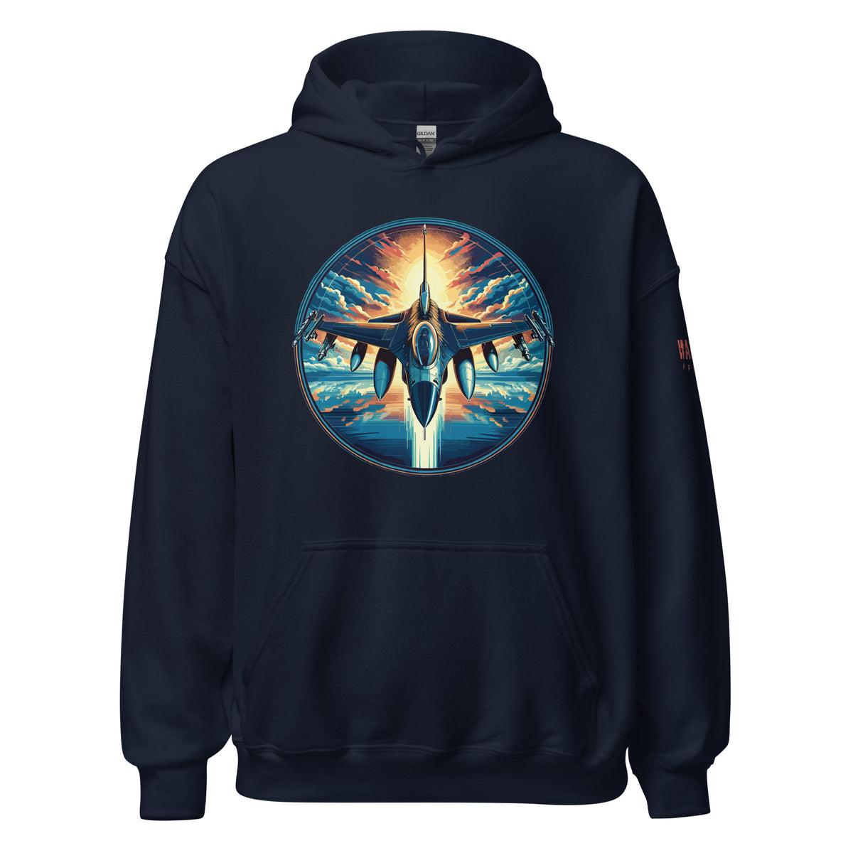 46.99 F-16 Fighting Falcon Unisex Hoodie WarTex Apparel Navy-5XL