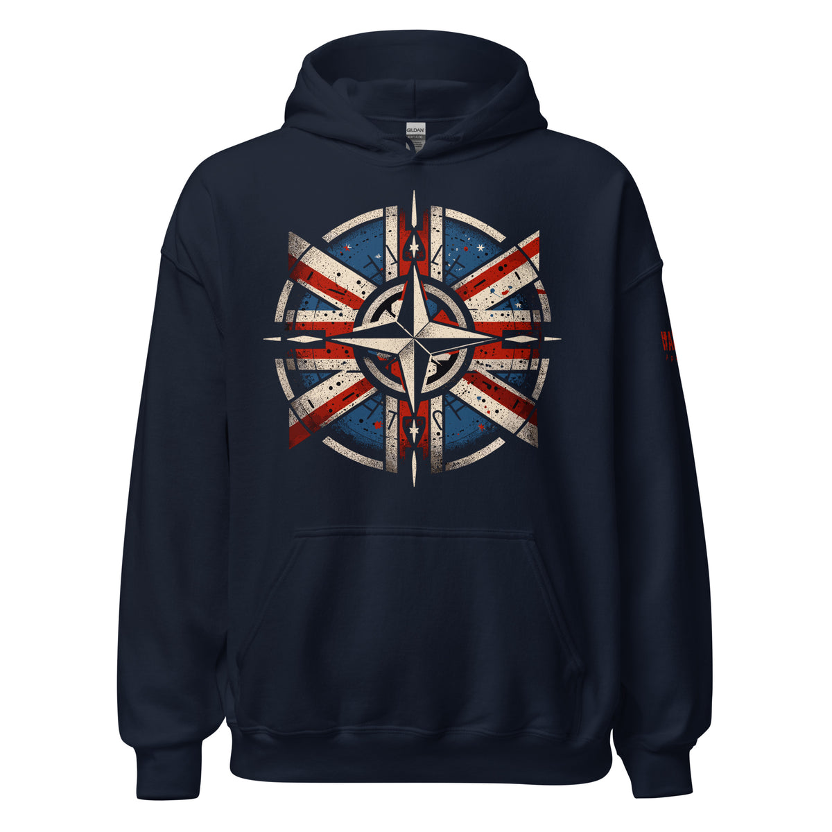 45.99 NATO United Kingdom Unisex Hoodie WarTex Apparel Navy-5XL