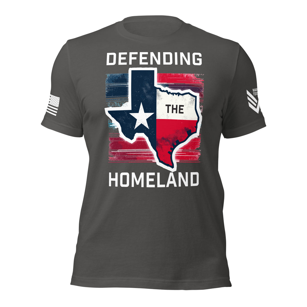 30.99 Texas: Defending the Homeland Unisex T-shirt WarTex Apparel Asphalt-4XL