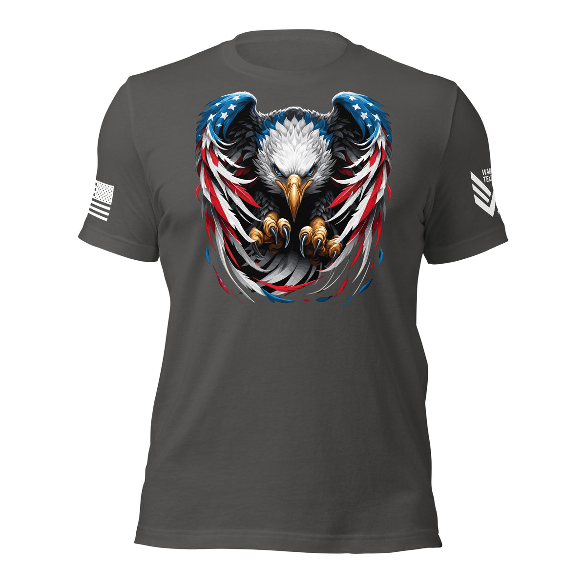 29.99 Defending Freedom T-shirt WarTex Apparel Asphalt-4XL