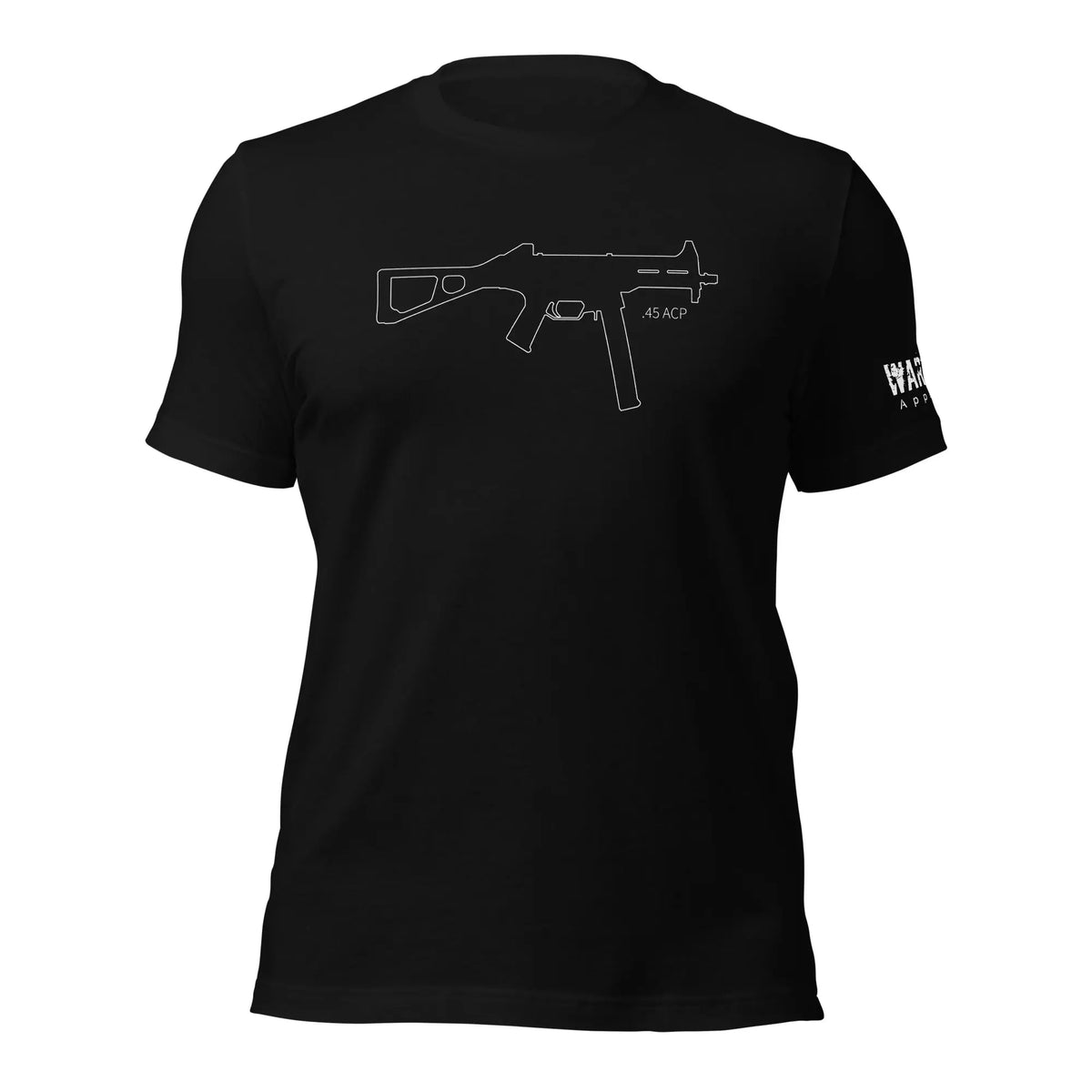 28.99 45ACP Signature Light Unisex T-shirt WarTex Apparel Black-4XL