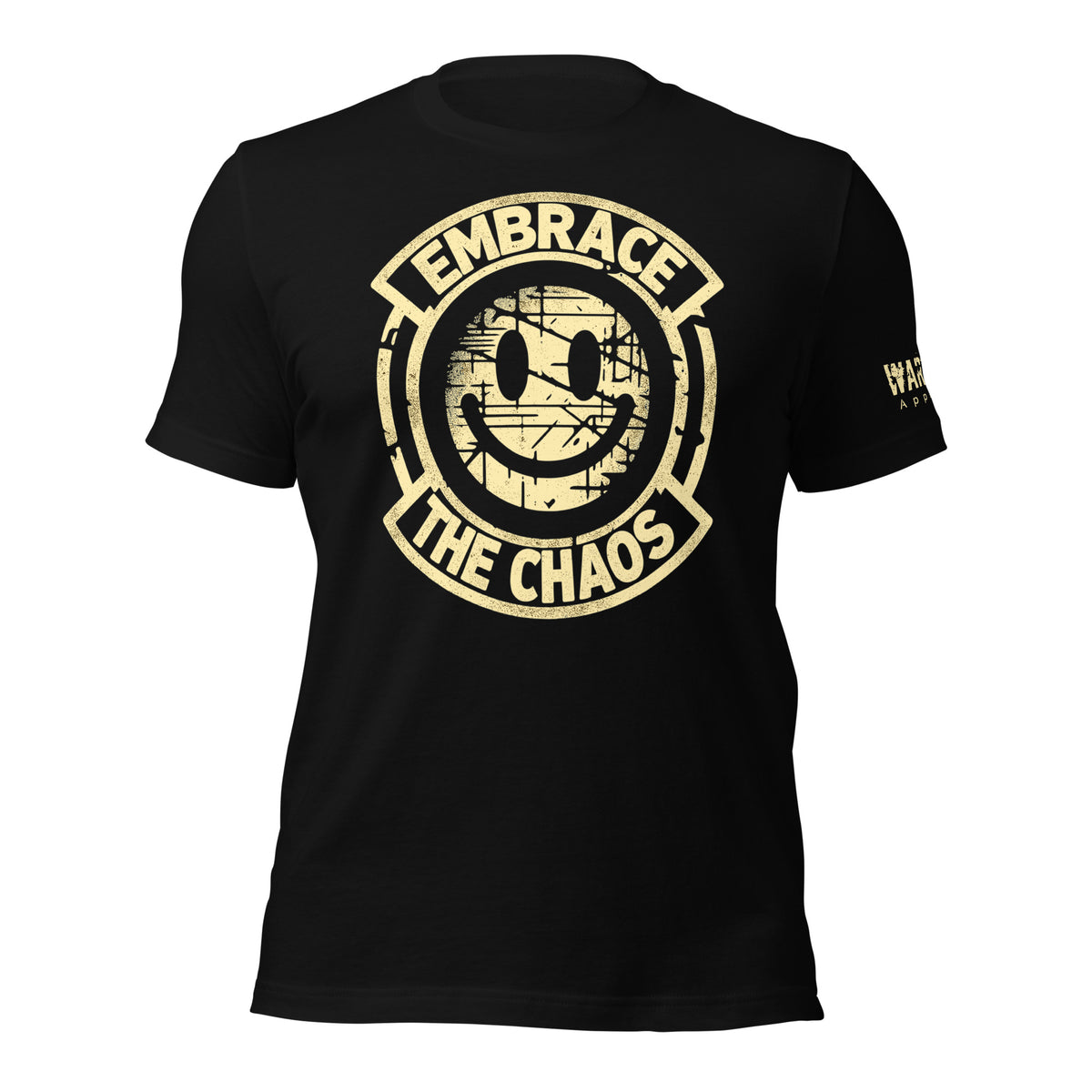 28.99 Embrace the Chaos Unisex T-shirt WarTex Apparel Black-4XL