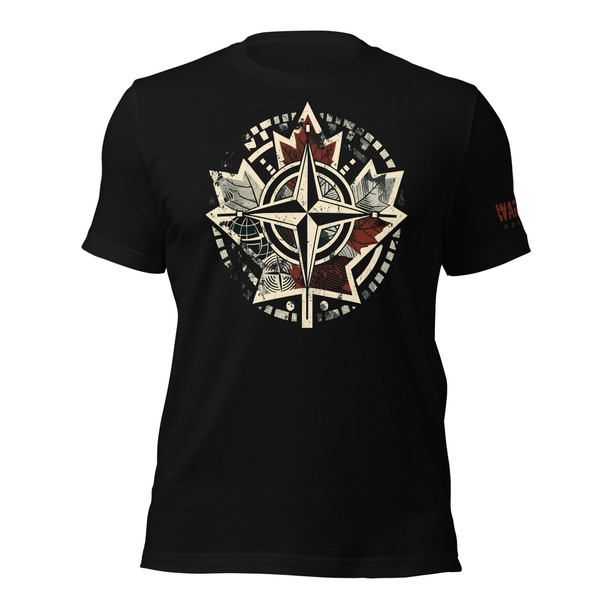 29.99 NATO Canada Unisex T-shirt WarTex Apparel Black-4XL