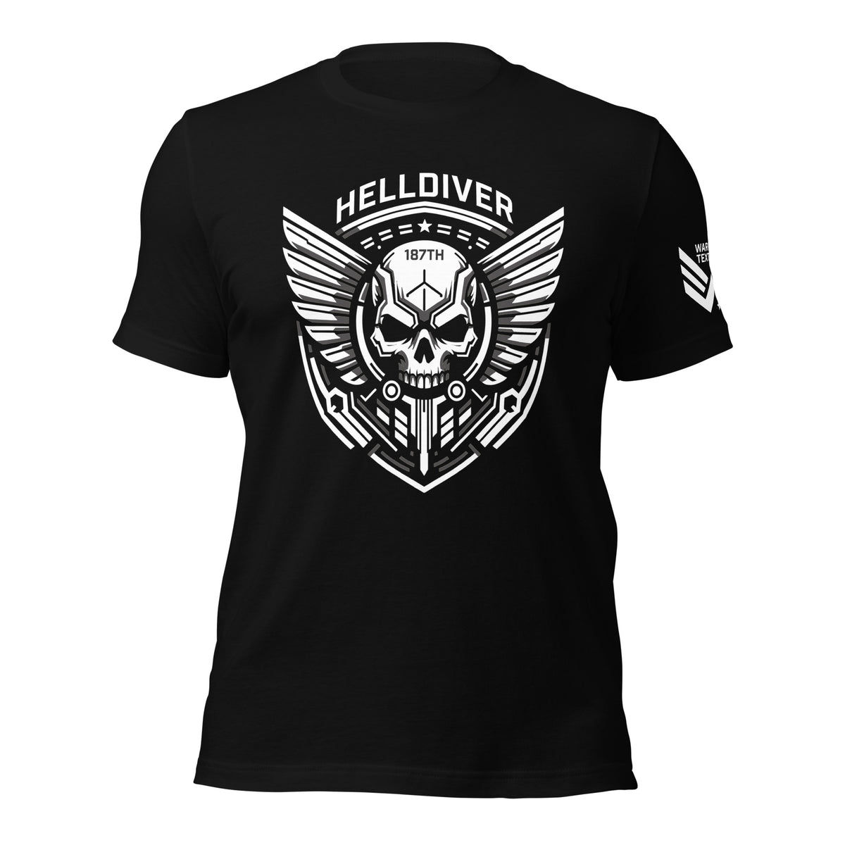 29.99 187th HELLDIVER Regiment Unisex T-shirt WarTex Apparel Black-4XL