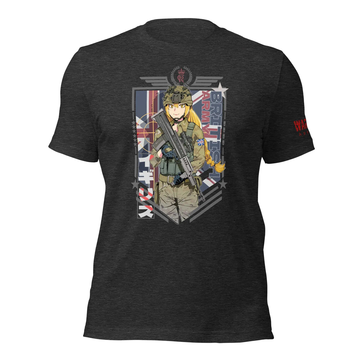 29.99 Legacy United Kingdom Psyops Unisex T-shirt WarTex Apparel Dark-Grey-Heather-4XL