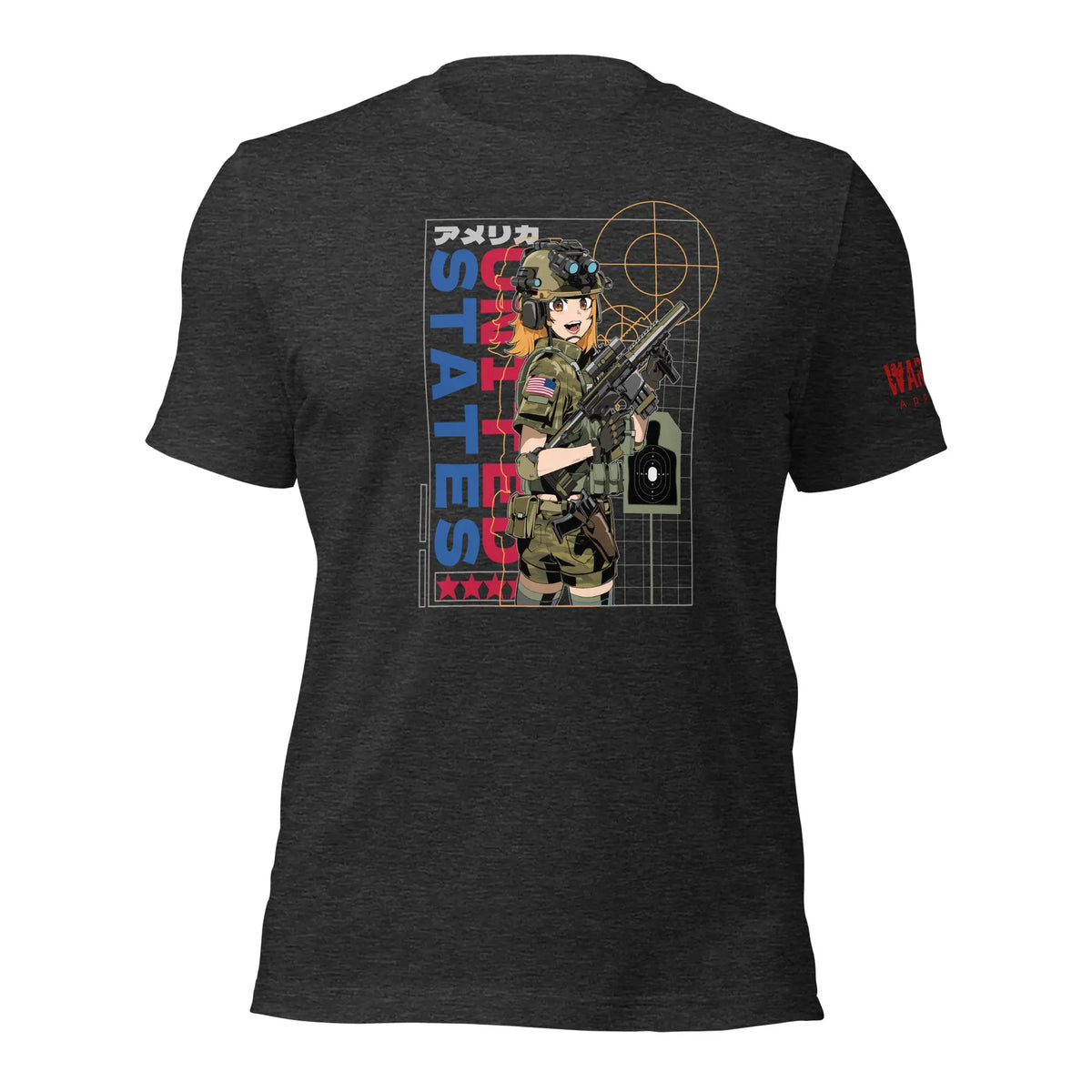 29.99 Legacy United States Psyops Unisex T-shirt WarTex Apparel Dark-Grey-Heather-4XL