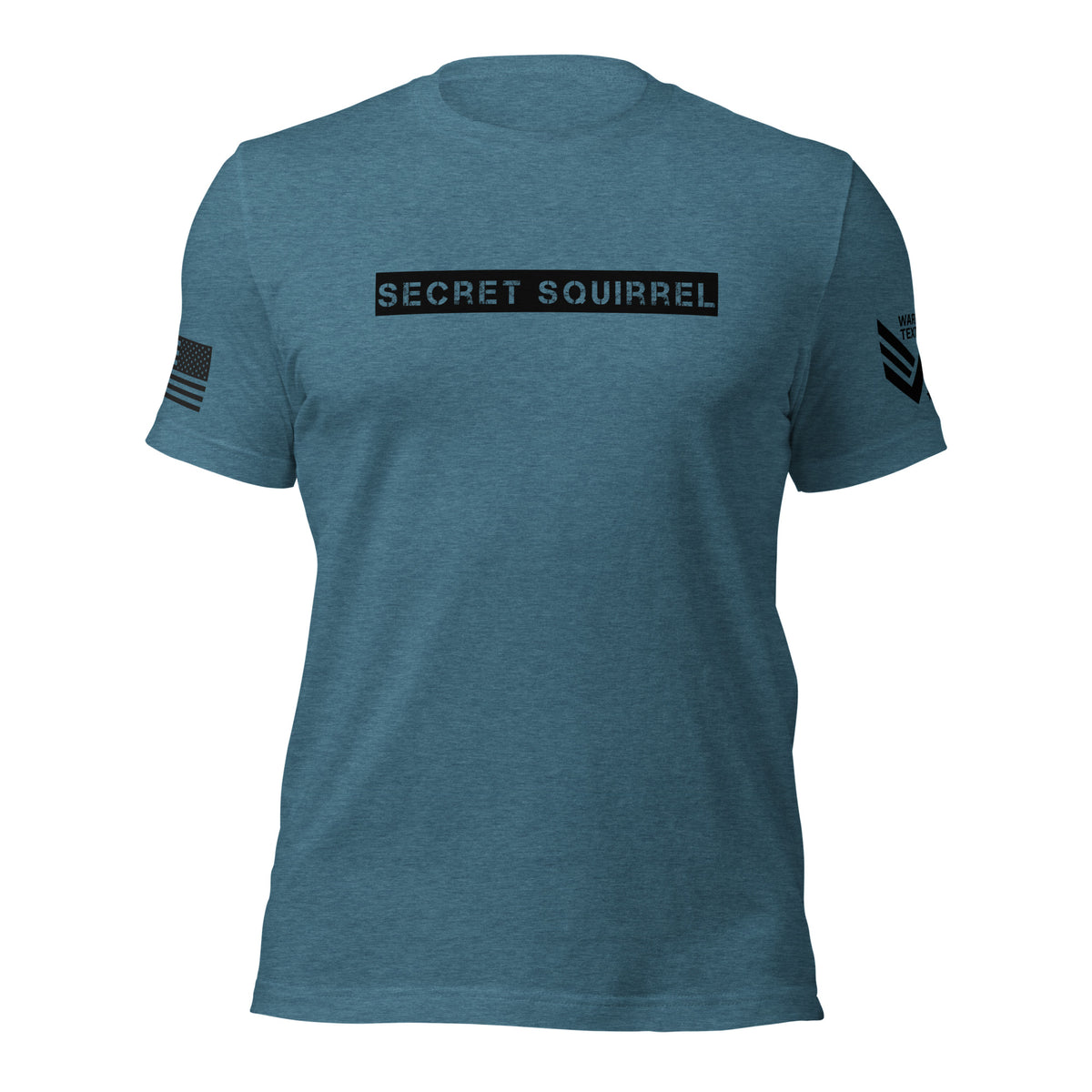 29.99 Secret Squirrel Unisex T-shirt WarTex Apparel Heather-Deep-Teal-4XL