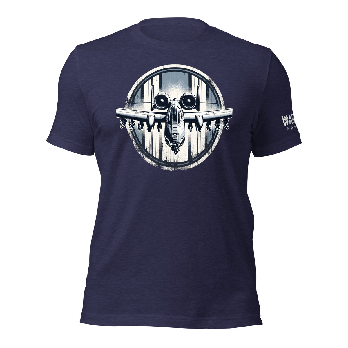 29.99 A-10 Warthog Unisex T-shirt WarTex Apparel Heather-Midnight-Navy-4XL