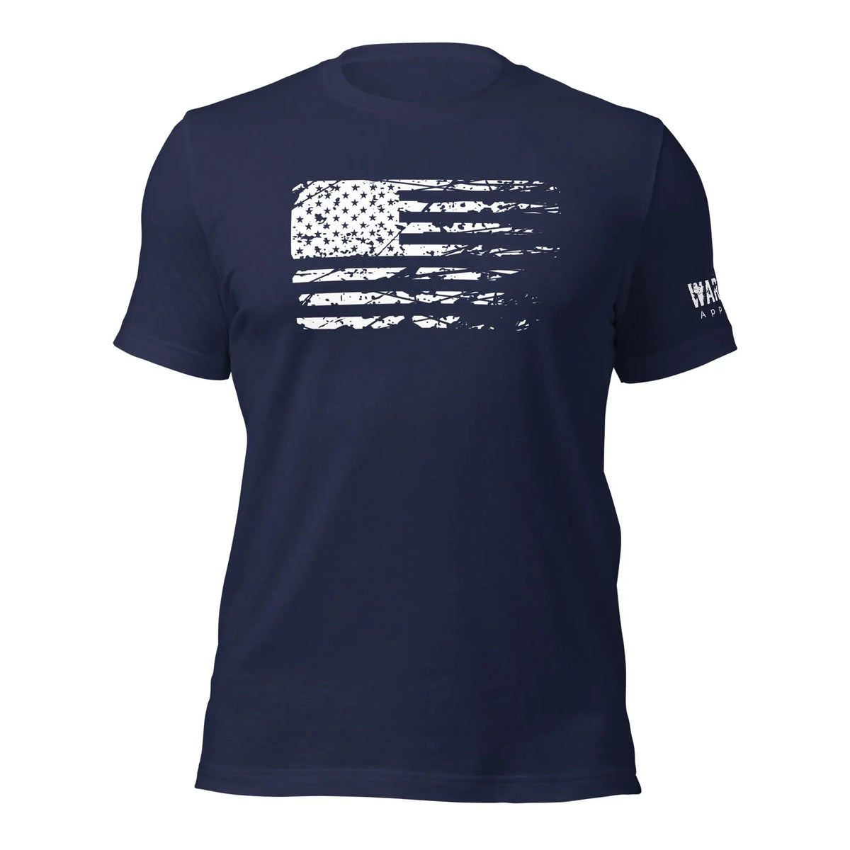 29.99 American Through and Through Unisex T-shirt WarTex Apparel Navy-4XL