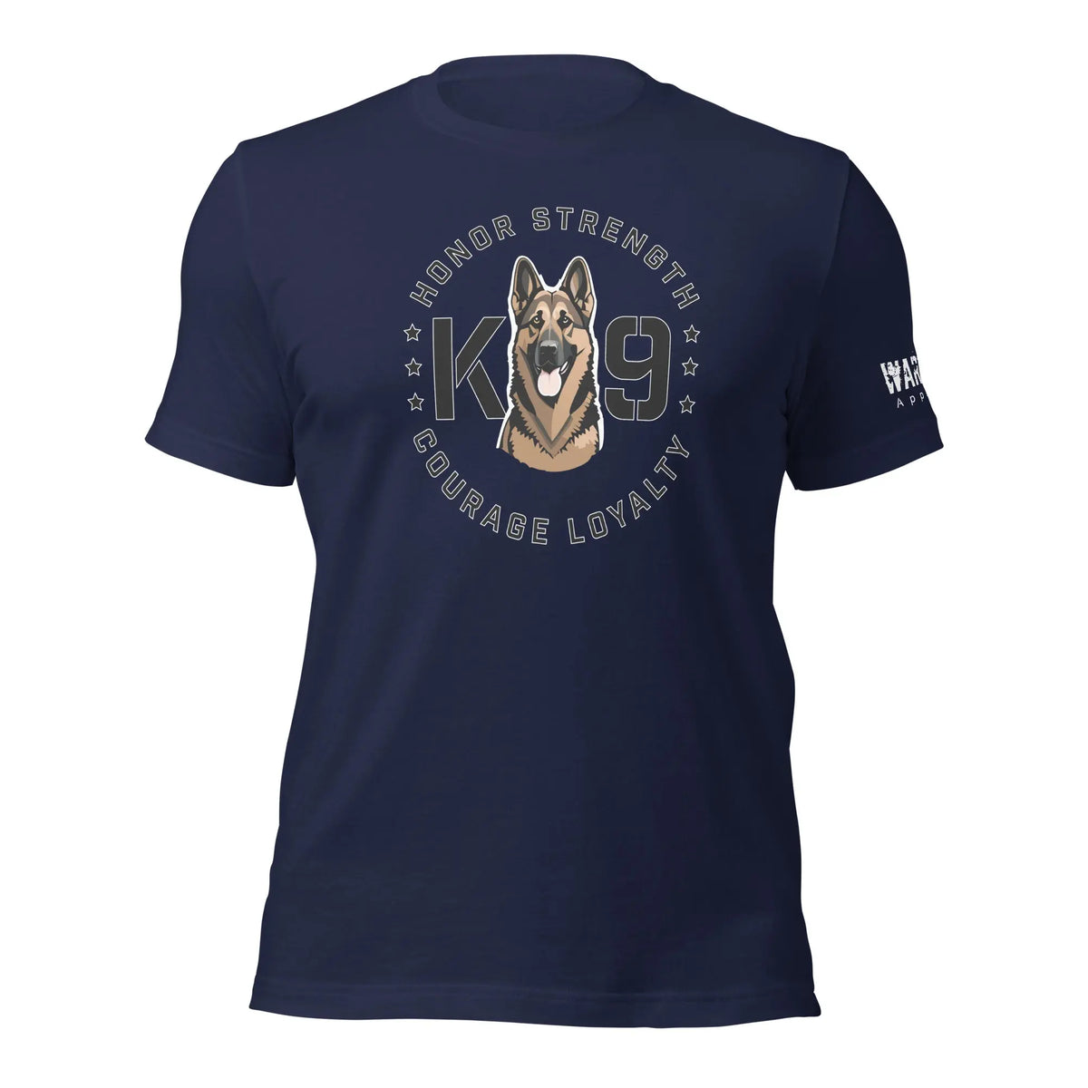 29.99 K-9 Loyalty Unisex T-shirt WarTex Apparel Navy-4XL