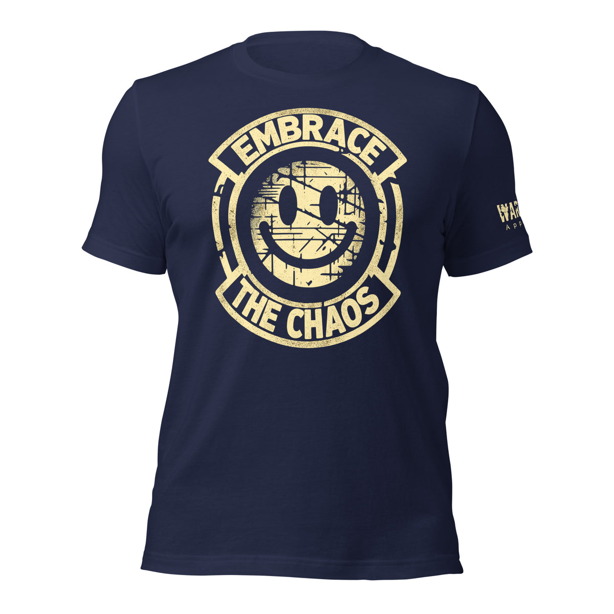 28.99 Embrace the Chaos Unisex T-shirt WarTex Apparel Navy-4XL