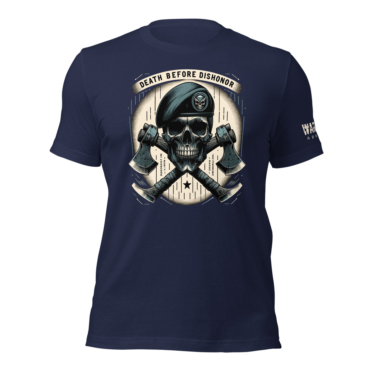 29.99 Death Before Dishonor Unisex t-shirt WarTex Apparel Navy-4XL