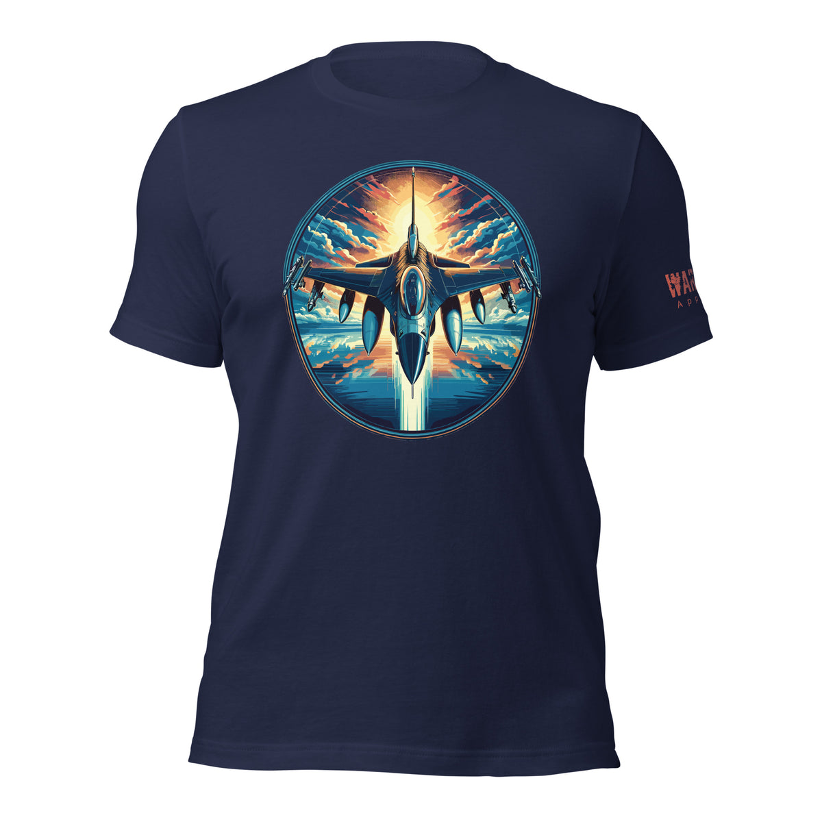 29.99 F-16 Fighting Falcon Unisex T-shirt WarTex Apparel Navy-4XL