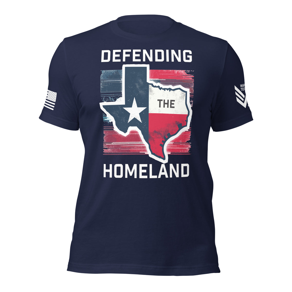 30.99 Texas: Defending the Homeland Unisex T-shirt WarTex Apparel Navy-4XL