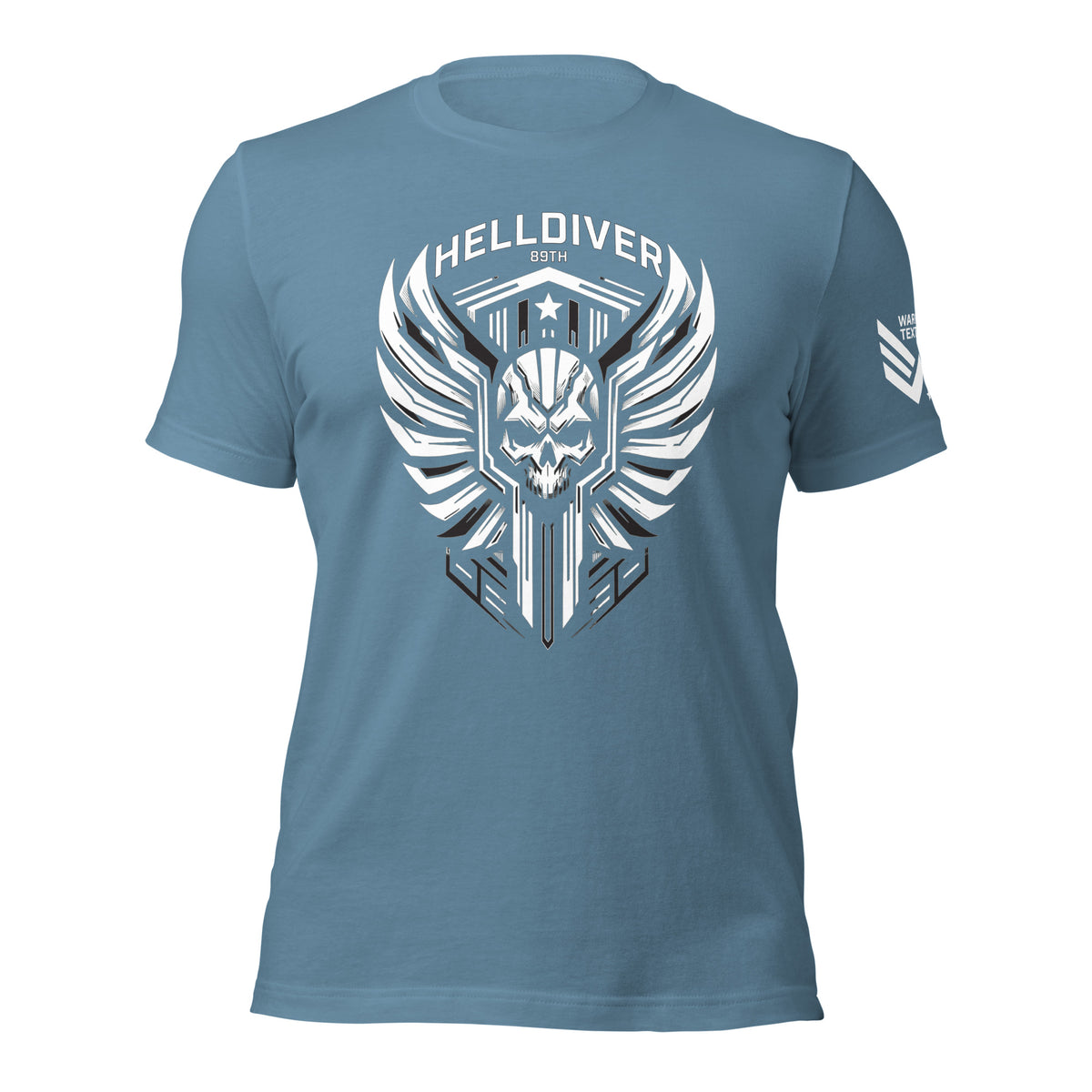 29.99 89th HELLDIVER Regiment Unisex T-shirt WarTex Apparel Steel-Blue-4XL